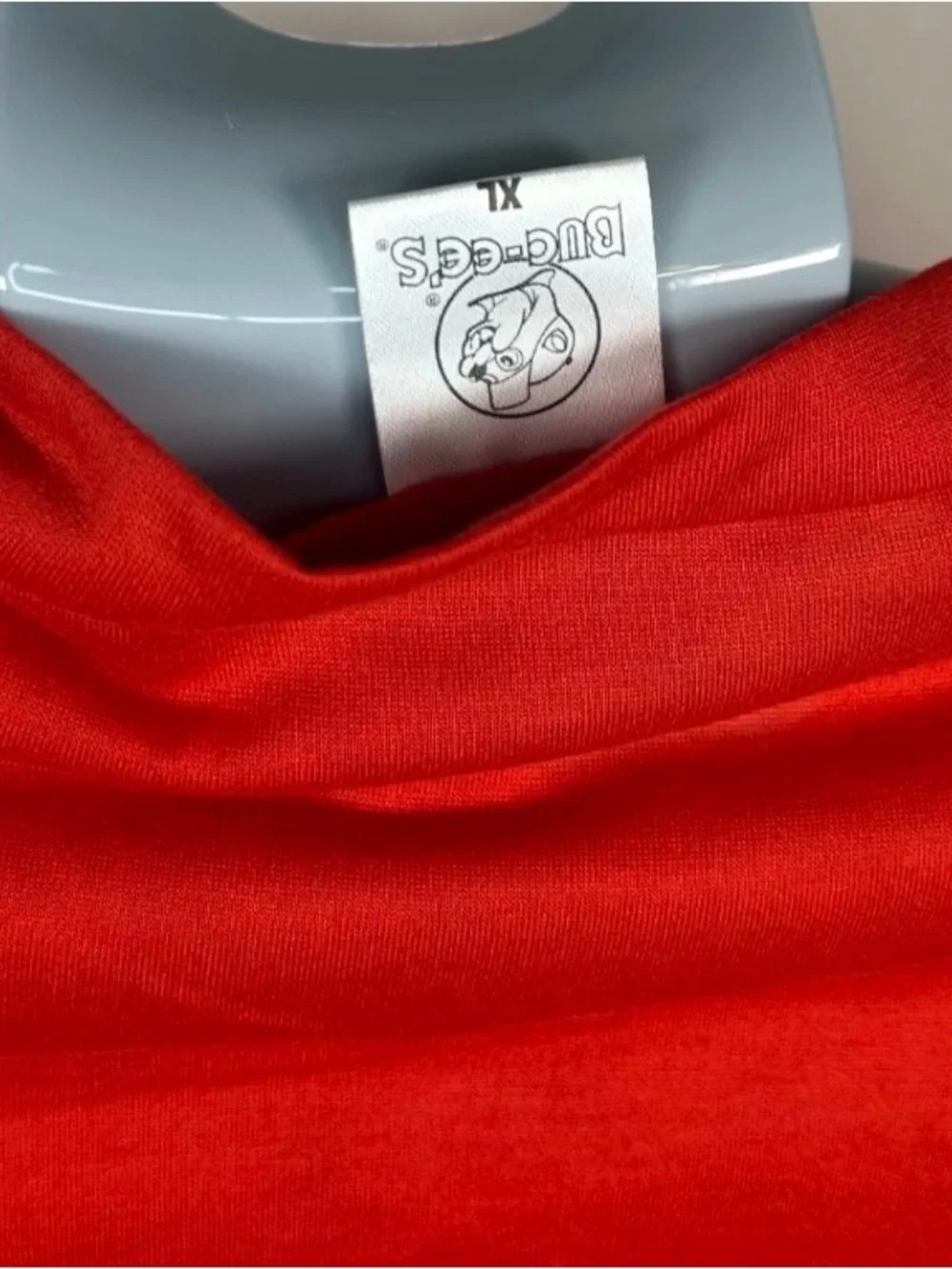 Buc-ee’s Beaver Graphic Dog T-Shirt, Red, Size XL, Buc-ee Logo.